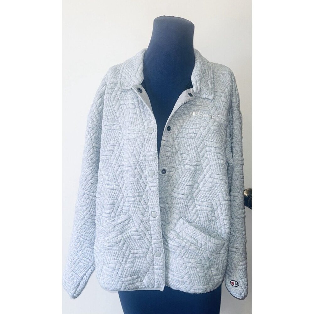 Women’s Champion Gray Quilt Jacket Sz Large